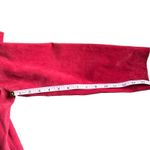 Vintage Andrea Viccaro Womens Small Red Genuine Suede Leather Jacket Photo 3