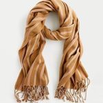 J.Crew Italian Brushed Wool Scarf In Stripe NWT Photo 0