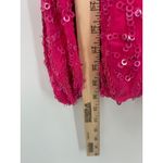 Scala NWT  Pink Sequin Silk Strapless Cocktail Bubble Party Mini Dress Sz 2 READ Photo 7