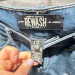 REWASH  Blue Distressed Jean Shorts Raw Hem Size 7 or size 28 Photo 4