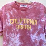Free People Daydreamer x small pink tiedye California Dream short sleeve tee-TINY DEFECT Photo 4