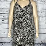 American Eagle  NWT XL Black & White Daisy Ditsy Floral Print Halter Mini Dress Photo 0
