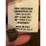 Altuzarra Skirt Women 6 Olive Green Suede Leather High Waist Draped Asymmetric Photo 11