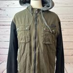 Fox Racing Utility Jacket Large Heritage Forged Straightaway Trucker Coat Y2K Green Photo 0