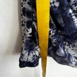 Vintage Mesh Snake Print Top Y2K 2000s Glam Indie Sleaze Blue Large Photo 3