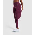 Gymshark  Geomesh Leggings Magenta Dark Ruby Pocket High Rise Purple S Photo 1