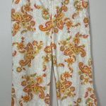 VTG Khakis International Design Capri Crop Pants Size 10 Missing interior button Orange Photo 0