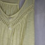 American Eagle  Outfitters Lemon Yellow Racerback Babydoll Crochet Hem Top Photo 4