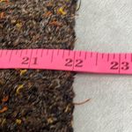 Vintage Alps Brown Marled V Neck Pullover Sweater Cableknit Long Sleeves Medium Brown Photo 7