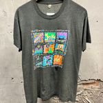 The Vintage Shop Vintage 1980s New York Monuments Screen Stars Tourist Tee XL Radio City SoHo Photo 0