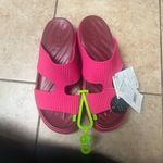 Crocs Women's Size 10 Nwt Hot Pink Getaway Platform H-Strap Sandals Wedge Photo 6