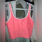 Hot Pink & White Crop Tank Top Size M Photo 8