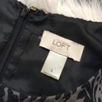 Loft Gray Floral Print Sheath Dress Photo 2