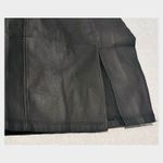 High Rise Faux Leather Pencil Skirt Sz S Black Side Slit Shaping Career Academia Photo 5