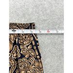 Melrose Studio Women's Pull On Pants Tribal Print Large Drawstring Brown Vintage Photo 7