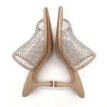 Ted Baker  Celya Crystal Mesh Heeled Mules Sandals Nude Tan Size EU 39 US 8.5 Photo 6