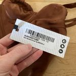 Boohoo Satin Boned Corset Top in Brown Photo 1