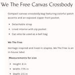 Free People We The Free Blue Canvas Convertible Crossbody Bag Photo 15
