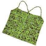 Aquarella Neon Graffiti Cropped Swim Tank Top Green Photo 2