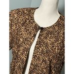 Sag Harbor Shawl, Leopard Print, Brown And Black, Shoulder Pads, Size 14 Photo 1