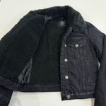 Abercrombie & Fitch Distressed Sherpa Lined Jean Jacket Photo 3