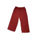 French Laundry Womens Size Large Dress Pants Drawstring Pockets Wide Leg Red Photo 1