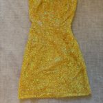 Oh Polly  Sequin Mini Dress Yellow Photo 0