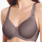 Wacoal  Basic Beauty Spacer Underwire T-Shirt Bra Chocolate Brown Taupe 32D Photo 0