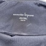 Nanette Lepore Women's Black Leggings Tuxedo Faux Leather Stripe Size XS Photo 5