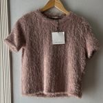 ZARA • NWT• Beige-Pink Eyelash Sweater• Sz M Photo 0