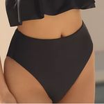Anthropologie By  Mari High-Waisted Bikini Bottoms
Size small NEW Black Photo 9