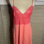 Vintage 90’s Gap Body Pink Lace Slip Dress Vneck Lingerie Sleepwear Size Large Photo 0