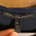 White House | Black Market Navy Blue Long Sleeve Tee Shirt Photo 2