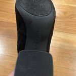 Kelly & Katie  black faux suede chunk heel ankle boot size 7W. Photo 5