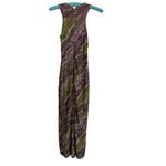 Blanc  Women's Purple Green mesh, body con Maxi Dress Size Small Photo 5