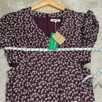 NWT Boden Cut Out Midi Tea Dress Shortsleeve Dark Burgundy Sweet Daisy Size 14R Purple Photo 14