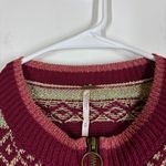 Free People  Cabin Fever Fair Isle Sweater Size Medium Photo 9