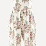 Kate Quinn Cream&Pink Floral Jumpsuit Sz.L NWT Pink Size L Photo 0