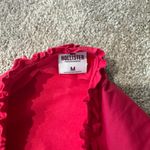 Hollister Ruffled Waistband Bikini Tankini Bottoms Women's Size Medium Red Photo 3