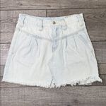 We The Free  Sidecar Light Denim Blue Mini Skirt Photo 1