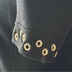 St. John  Dark Blue Short Sleeve Top with Metallic Details Sz 2 Photo 4