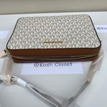 Michael Kors MK JST LG EW Crossbody Signature - Vanilla Photo 4