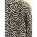 Susan Bristol Black Gray Abstract Pattern Button Jacket Women's M wool blend Photo 8