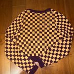 ZARA Knit Checkered Cardigan Sweater  Photo 2