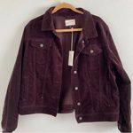 Universal Threads Burgundy Corduroy Button Down Jacket  Photo 0