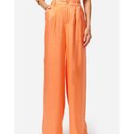 Cami NYC Rylie High Rise Pleated Trouser Pants Orange Womens Size 10 Photo 2