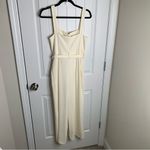 ZARA  white belted jumpsuit size‎ medium minimalist vacation summer Photo 8