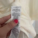 Tory Burch Floral Silk Cream Short Sleeve Blouse Button Down Photo 3