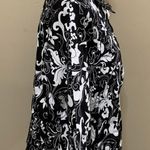 Mirror Image Vintage Black & White Paisley Top Size M Photo 4