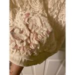 Ivory Eyelash Lace 3/4 sleeve top size Large Photo 3